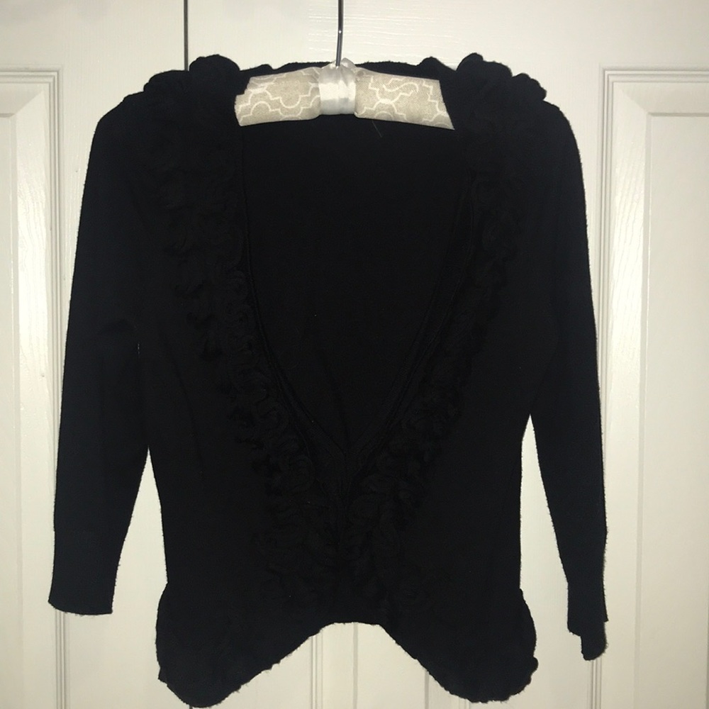 Black 3/4 Sleeve Cardigan size Small